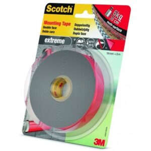 3M Αυτοκόλλητη Ταινία Διπλής Όψης Γκρι 19mmx5m Exterior Mounting Tape PT1100-1950-P