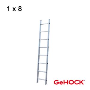 Μονή Σκάλα Αλουμινίου 1 x 8 Σκαλοπάτια GeHOCK (#605008)