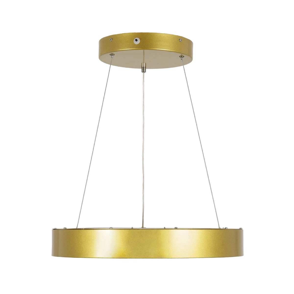 GLOBOSTAR® SALEM 61243 Μοντέρνο Κρεμαστό Φωτιστικό Οροφής LED 75W 8625lm 120° AC 220-240V IP20 Ρυθμιζόμενο Λευκό CCT με Χειριστήριο από 2700K έως 6000K Dimmable - Lumileds SMD Chip - Χρυσό - Μ45 x Π45 x Υ6cm - 3 Χρόνια Εγγύηση - Image 2