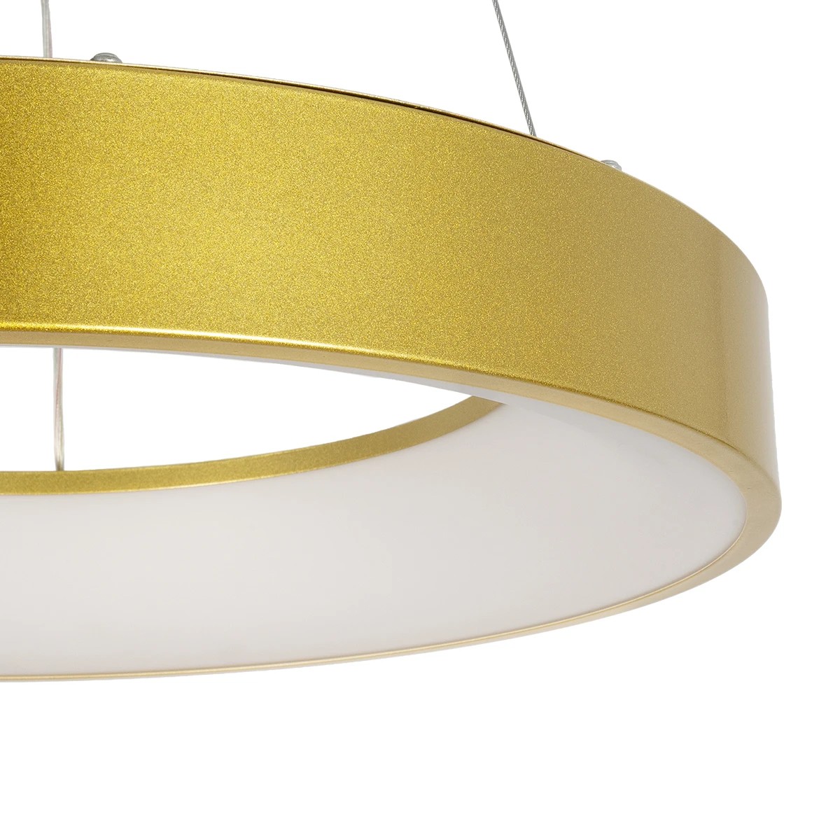 GLOBOSTAR® SALEM 61243 Μοντέρνο Κρεμαστό Φωτιστικό Οροφής LED 75W 8625lm 120° AC 220-240V IP20 Ρυθμιζόμενο Λευκό CCT με Χειριστήριο από 2700K έως 6000K Dimmable - Lumileds SMD Chip - Χρυσό - Μ45 x Π45 x Υ6cm - 3 Χρόνια Εγγύηση - Image 4