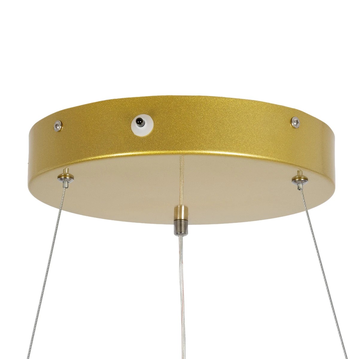 GLOBOSTAR® SALEM 61243 Μοντέρνο Κρεμαστό Φωτιστικό Οροφής LED 75W 8625lm 120° AC 220-240V IP20 Ρυθμιζόμενο Λευκό CCT με Χειριστήριο από 2700K έως 6000K Dimmable - Lumileds SMD Chip - Χρυσό - Μ45 x Π45 x Υ6cm - 3 Χρόνια Εγγύηση - Image 5