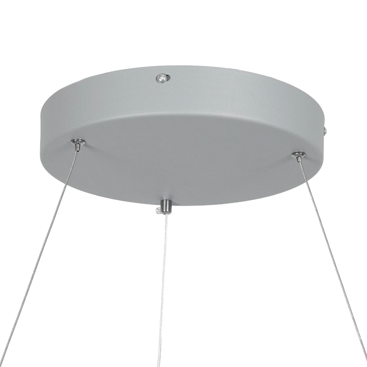 GLOBOSTAR® SALEM 61246 Μοντέρνο Κρεμαστό Φωτιστικό Οροφής LED 105W 12075lm 120° AC 220-240V IP20 Ρυθμιζόμενο Λευκό CCT με Χειριστήριο από 2700K έως 6000K Dimmable - Lumileds SMD Chip - Γκρι - Μ60 x Π60 x Υ6cm - 3 Χρόνια Εγγύηση - Image 6