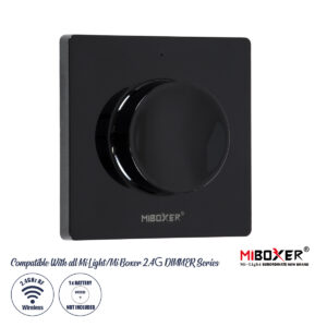GLOBOSTAR® MiBoxer-K1-B 71444 RF 2.4G Ασύρματο Χειριστήριο Knob 1 Ζώνης για όλα τα Μονόχρωμα MiBoxer & MiLight Controller DC3V 1 x CR2032 IP20 - RF 2.4G - Μ8.5 x Π8.5 x Υ2.5cm - 3 Χρόνια Εγγύηση