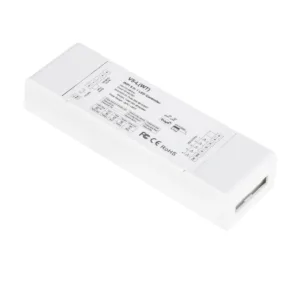 GLOBOSTAR® SKYDANCE-V5-L(WT) 71470 DC WiFi & RF 2.4Ghz & Push Dimmer / Controller με 5 x 6A 288W Κανάλια DC 12-48V 30A 1440W Max IP20 - WiFI & RF 2.4Ghz & Push Dimming - Μ18 x Π5.7 x Υ2.8cm - 5 Χρόνια Εγγύηση