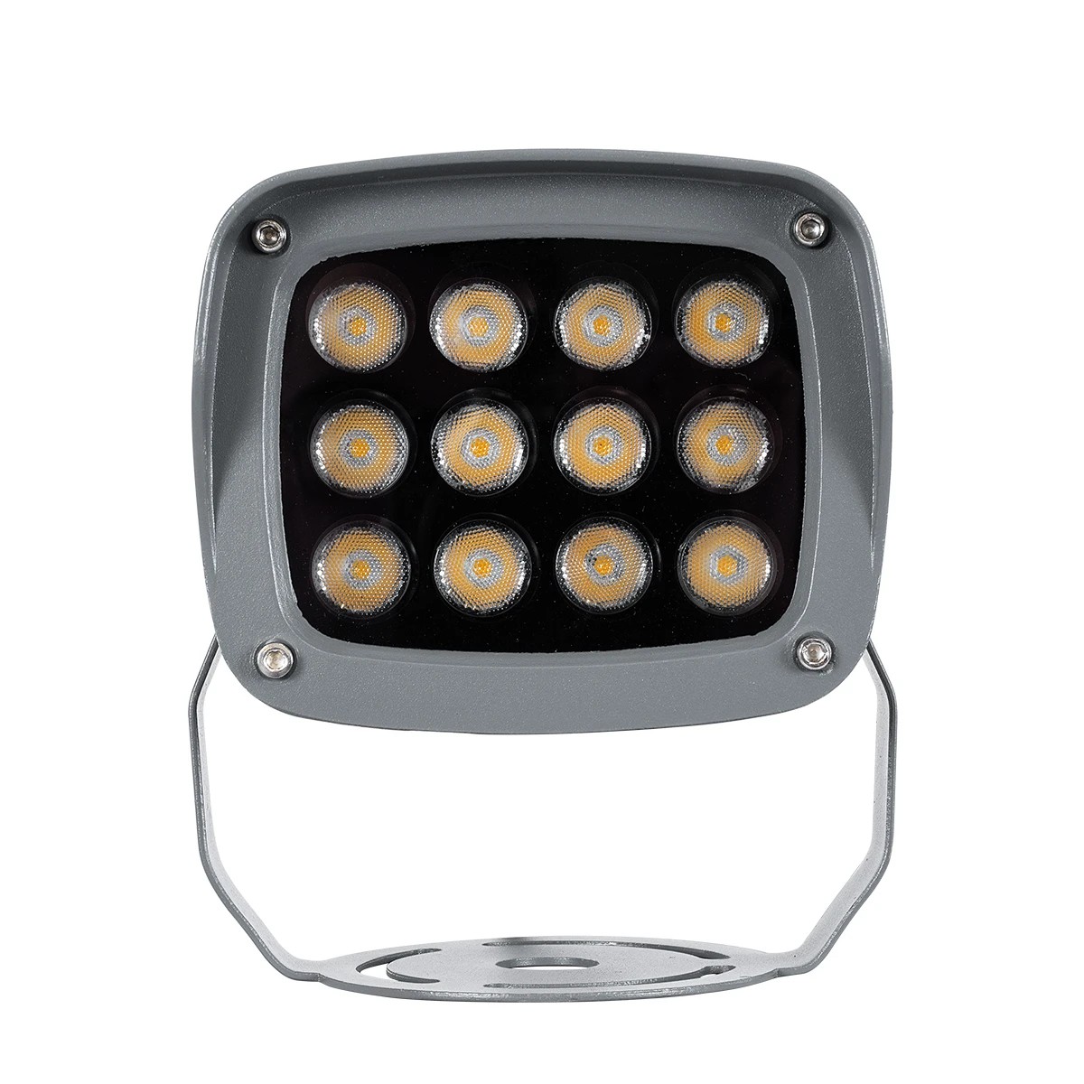 GLOBOSTAR® FLOODXENA 90121 Προβολέας Σποτ Wall Washer LED 12W 1320lm 10° AC 220-240V Αδιάβροχο IP65 Θερμό Λευκό 2700K - Bridgelux SMD Chip - Γκρι Ανθρακί - Μ13.5 x Π11.5 x Υ15cm - 3 Χρόνια Εγγύηση - Image 4