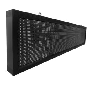 GLOBOSTAR® DISPLAY 90285 Κυλιόμενη Ψηφιακή Επιγραφή 160x32cm P10 Μονής Όψης LED AC 220-240V Αδιάβροχο IP65 RGB - WiFi Control μέσω FK APP - Αισθητήρας Θερμοκρασίας & Υγρασίας - Μ168 x Π9 x Υ40cm - 2 Χρόνια Εγγύηση