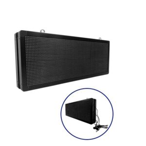 GLOBOSTAR® DISPLAY 90323 Κυλιόμενη Ψηφιακή Επιγραφή P10 Διπλής Όψης LED AC 220-240V Αδιάβροχο IP65 Μπλε - WiFi Control μέσω FK APP - Αισθητήρας Θερμοκρασίας & Υγρασίας - Μ104 x Π12 x Υ40cm - 2 Χρόνια Εγγύηση
