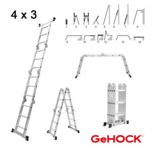 Πολυμορφική Σκάλα Αλουμινίου 4 x 3 GeHOCK (#9351370)