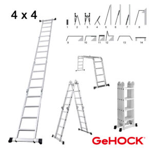Πολυμορφική Σκάλα Αλουμινίου 4 x 4 GeHOCK (#9351475)