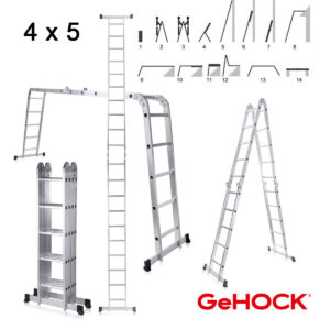 Πολυμορφική Σκάλα Αλουμινίου 4 x 5 GeHOCK (#9351580)