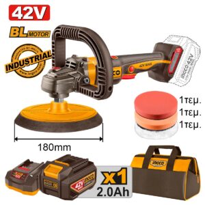 Αλοιφαδόρος Μπαταρίας 42V Li-Ion Φ 180mm +Υφασμάτινη τσάντα (#APLI42181E)