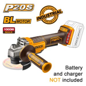 Γωνιακός Τροχός Μπαταρίας 115mm 20V Li-Ion SOLO (διακόπτη σκανδάλης στην λαβή) (#CAGLI211156)