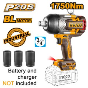 Κρουστικό Μπουλονόκλειδο Μπαταρίας 20V Li-Ion SOLO 1750-2100Nm (#CIWLI201751)
