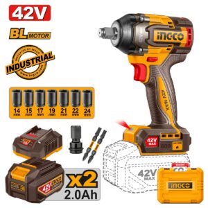 Μπουλονόκλειδο Κρουστικό Μπαταρίας 42V Li-Ion 600-750Nm (#CIWLI42602E)