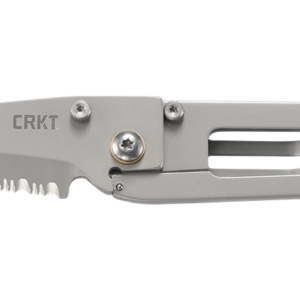 CRKT K.I.S.S. SILVER W/TRIPLE POINT SERRATIONS