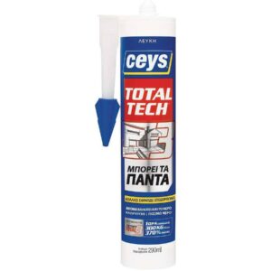 Ceys Total Tech Συγκολλητική Μαστίχη Λευκή 290ml 507216