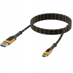 DEWALT Braided USB 2.0 Cable USB-C male - USB-A Μαύρο 1.8m