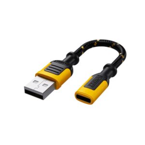 DEWALT Braided USB to Type-C / Lightning Cable 1.8m (#1311356DWG)
