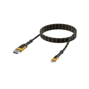 DEWALT USB-A to Lightning Cable Μαύρο 1.8m