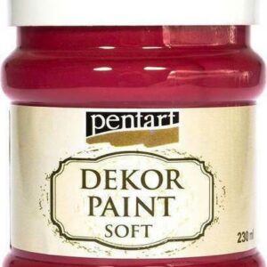 Dekor Soft Paint 230ml Pentart - Cardinal Red