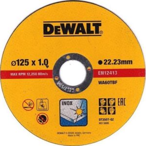 Dewalt Inox DT3507-QZ Δίσκος Κοπής Μετάλλου 125mm (1τμχ)