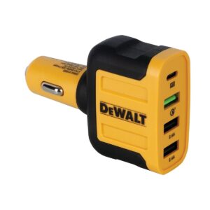 Dewalt Φορτιστής Αυτοκινήτου 60W Γρήγορης Φόρτισης με Θύρες: 3xUSB 1xType-C (#1419009DWG)