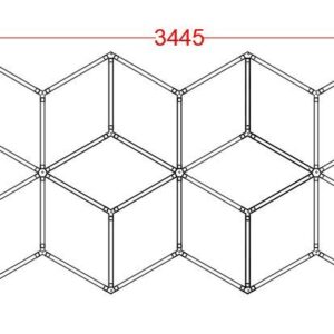 Diamond LED Γραμμικό Φωτιστικό Οροφής 344.5εκ. 512-6103-1