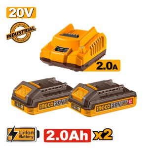 Μπαταρίες 2 τεμ. 2.0Ah + 1 τεμ. Φορτιστής 2Α Σετ 3 τεμ. (#FBCPK2212E)