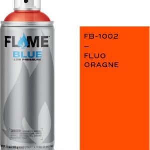 Flame Paint Σπρέι Βαφής FB Neon Ακρυλικό Fluo Orange FB-1002 400ml