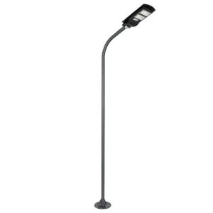 GLOBOSTAR® URBANO-280 GLB-000-0009 Μεταλλικός Γαλβανισμένος Στύλος Φωτισμού για Φωτοβολταϊκό Φωτιστικό Δρόμου Εξωτερικού Χώρου - RAL 7016 Γκρι Ανθρακί - Μ84 x Π25 x Υ280cm