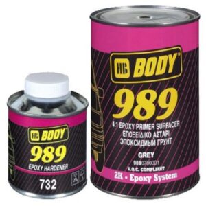 HB Body 989 4:1 Epoxy Primer Εποξικό Αστάρι Δύο Συστατικών με Αντισκωριακές Ιδιότητες Γκρι Κατάλληλο για Μέταλλο / Μη Σιδηρά Μέταλλα 1lt
