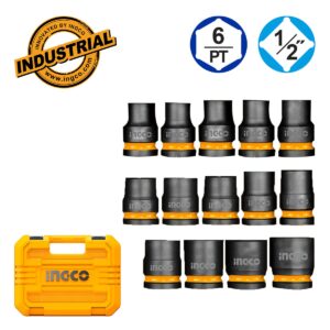 Καρυδάκια Impact-Αέρος 1/2" Σετ 14 τεμ. +Bαλίτσα (#HKISSD12141)