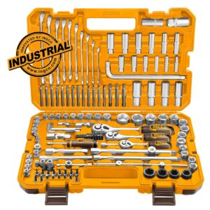 Εργαλεία Χειρός και Καρυδάκια 1/4"-1/2"-3/8'' Σετ 139τεμ. (#HKTHP21391)