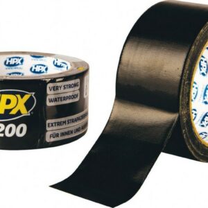 HPX 6200 Black Αυτοκόλλητη Υφασμάτινη Ταινία Μαύρη 48mmx25m