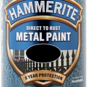 Hammerite Χρώμα Direct To Rust 0.75lt Μαύρο Σφυρήλατο