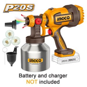 Ingco CSGLI20041 Ηλεκτρικό Πιστόλι Βαφής 20V Solo