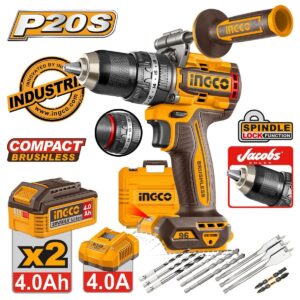 Ingco Κρουστικό Δραπανοκατσάβιδο Μπαταρίας Brushless 20V CIDLI209686E