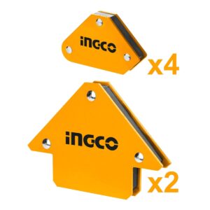 Ingco Μαγνητική Γωνία Συγκόλλησης 3" 6Τεμ (#AMWH6001)