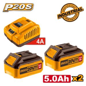 Ingco Σετ Μπαταρίας Λιθίου Χωρητικότητας 5Ah 20V με Φορτιστή FBCPK2513E