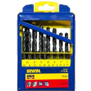Irwin Σετ 19 Τρυπάνια HSS για Μέταλλο 10502502