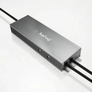 kelvo® SELAS KLV-107-0026 Τροφοδοτικό/Μετασχηματιστής Class I PELV 250W 20.8A AC 220-240V σε DC 12V Αδιάβροχο IP67 - Γκρι Ανθρακί Ματ - Μ25 x Π7.2 x Υ3.2cm - 5 Χρόνια Εγγύηση