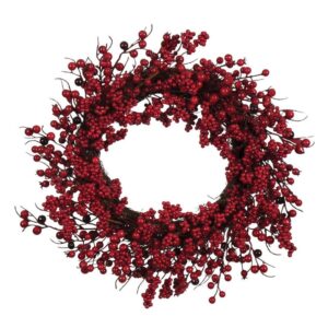 Ln Χριστουγεννιάτικο Στεφάνι Γκί 55cm L-26237