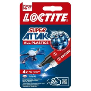 Loctite Κόλλα Gel Στιγμής Super Attak All Plastics  2G + Primer 4mL