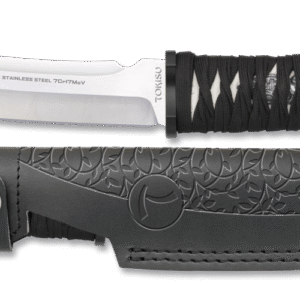 ΜΑΧΑΙΡΙ TOKISU knife. Leather sheath. Blade 15cm