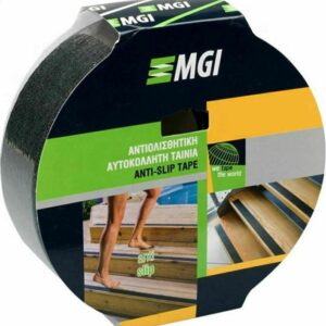 MGI Μαύρη Αυτοκόλλητη Αντιολισθητική Ταινία Μαύρη (25mmx5m)