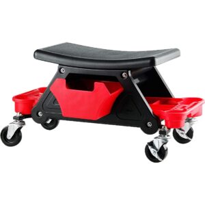 Maestro MU09 Σκαμπό Εργασίας Τροχήλατο Τετράγωνο 45x25cm με Θήκες & 4 Ρόδες