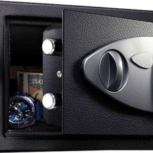 Master Lock X055ML Χρηματοκιβώτιο με Ψηφιακό Κλείδωμα και Κλειδί, Ξενοδοχείου Διαστάσεων Μ35xΠ27xΥ22cm με Βάρος 6.4kg