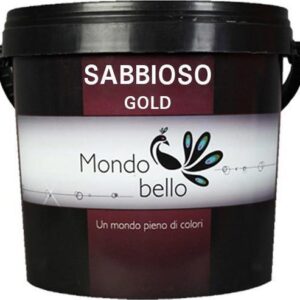 Mondobello Χρώμα Τεχνοτροπίας Sabbioso 0.75lt Gold