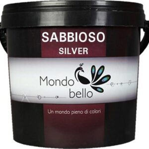 Mondobello Χρώμα Τεχνοτροπίας Sabbioso 0.75lt Silver