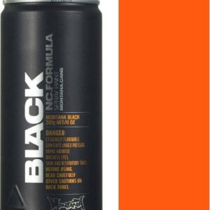 Montana Cans Σπρέι Βαφής BLK με Ματ Εφέ Power Orange (P2000) 400ml